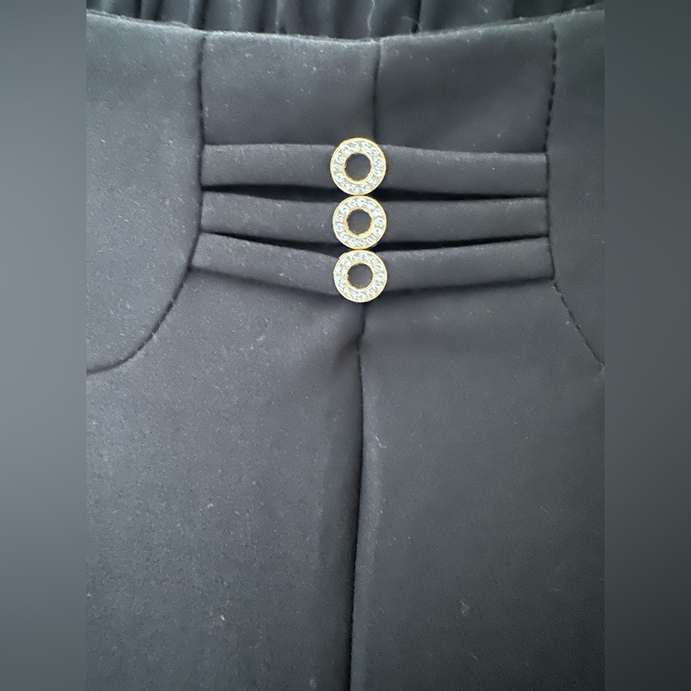 NWT C-Mode Junior Stretch Slacks w/Bling Waist - Picture 7 of 7